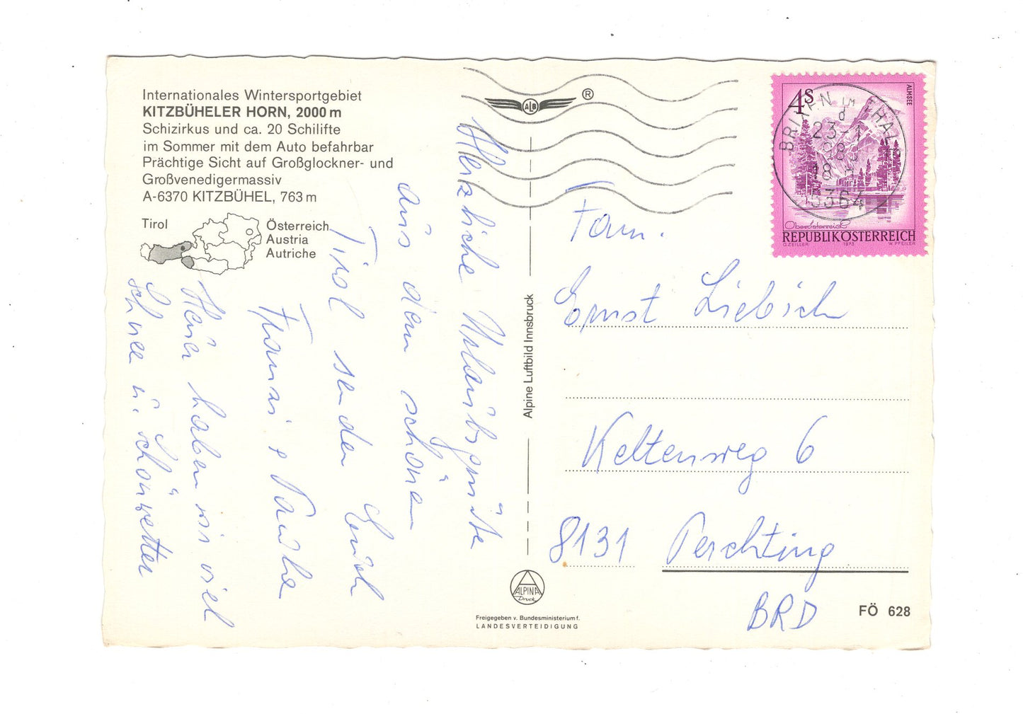 Ansichtskarte Kitzbühel / Kitzbüheler Horn / Tirol / Österreich