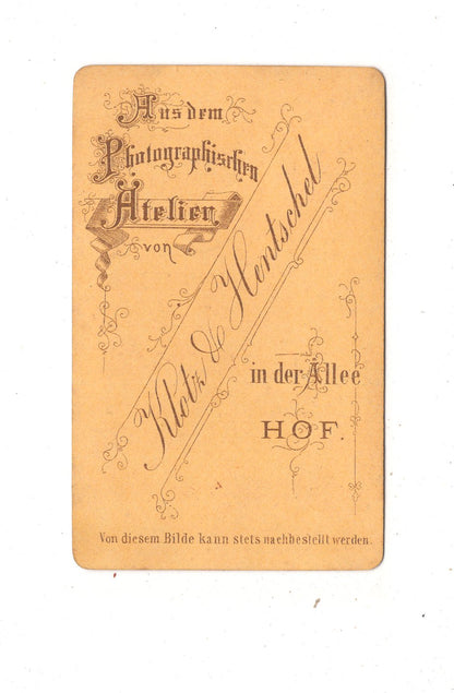 Fotografie Feiner Junge - Hof 1860er / CDV N1-06