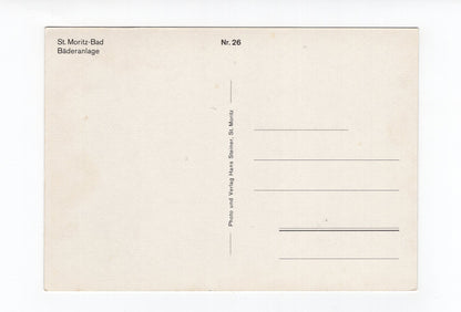 Ansichtskarte St. Moritz-Bad / Bäderanlage / Schweiz