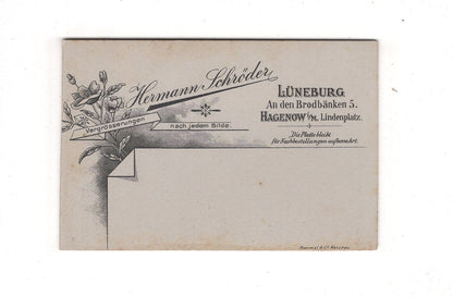 Fotografie Feine Dame - Lüneburg / Hagenow 1900er / CDV D1-23