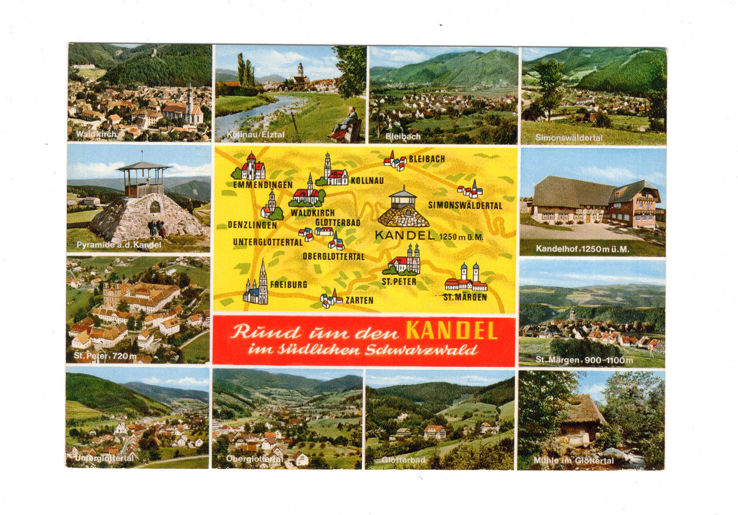 Ansichtskarte Rund um den Kandel im südlichen Schwarzwald / H1-52