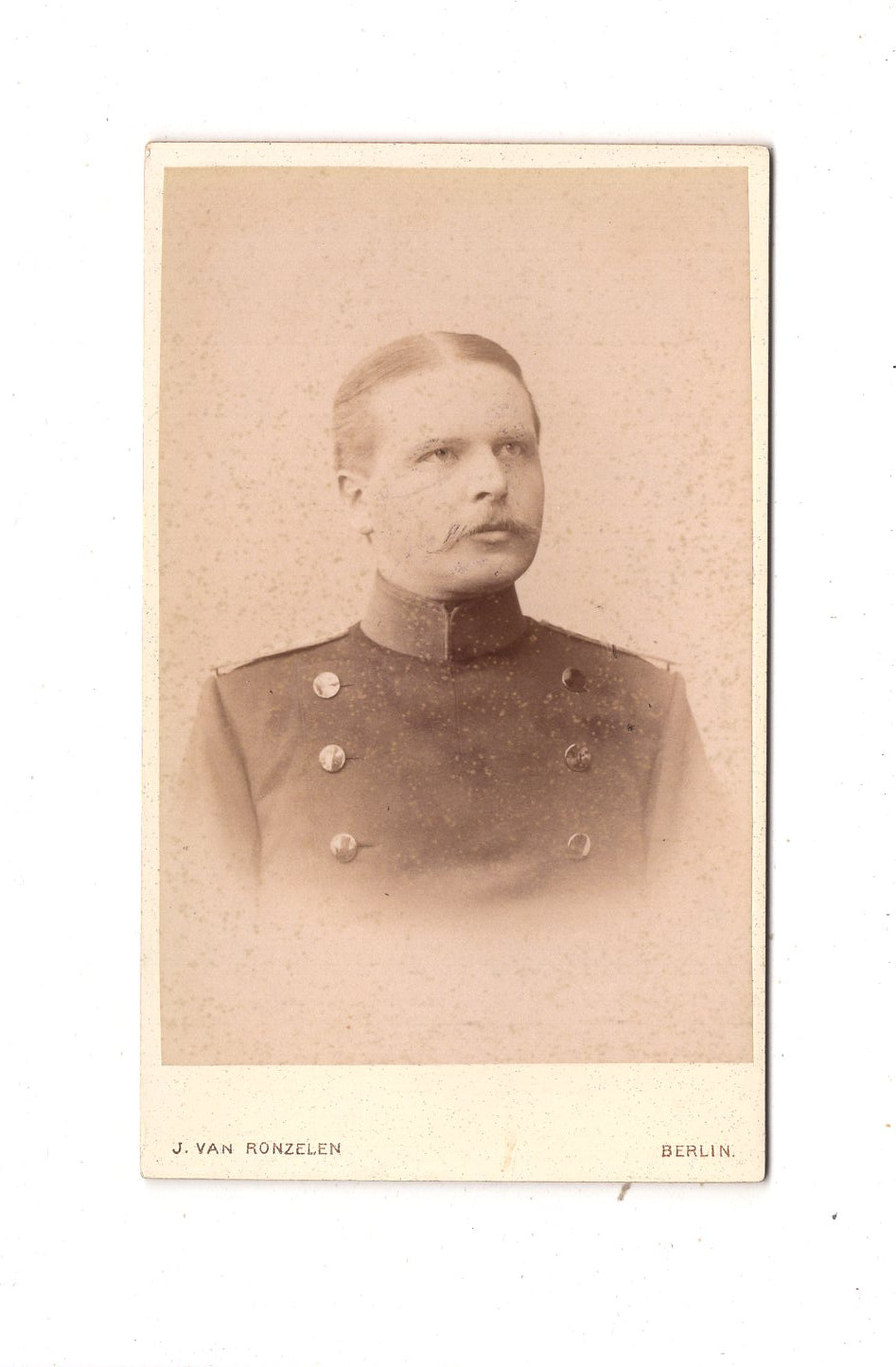 Fotografie Soldat - Berlin 1880er / CDV M1-03