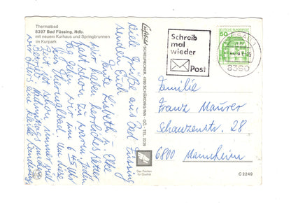 Ansichtskarte Bad Füssing / Niederbayern / Kurhaus +++