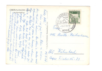 Ansichtskarte Oberaudorf / Oberbayern / mit Kaisergebirge / H1-69