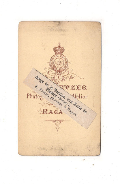 Fotografie Gorge de la Tamina, aux Bains de Pfaefers - Schweiz 1870er