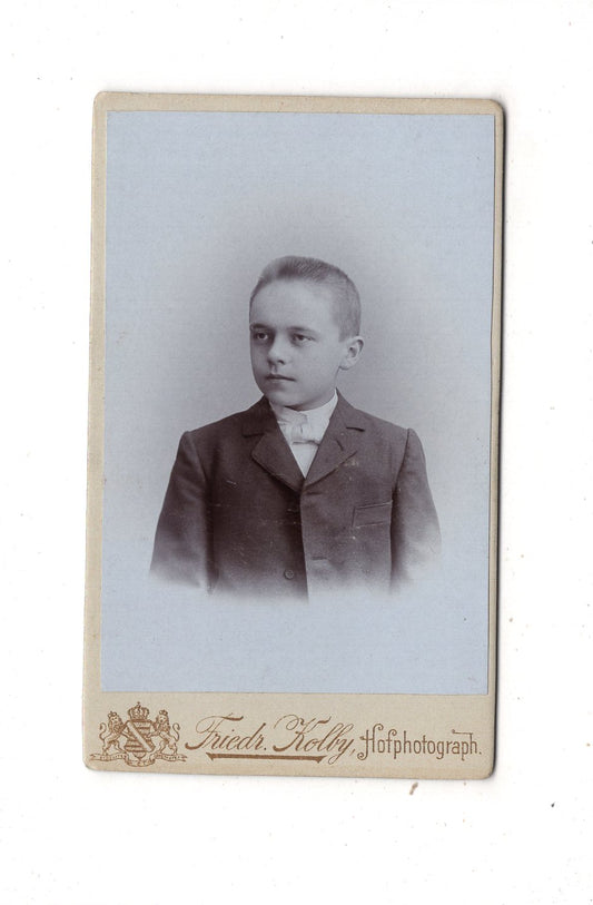 Fotografie Feiner Junge - Zwickau 1901 / CDV N1-06