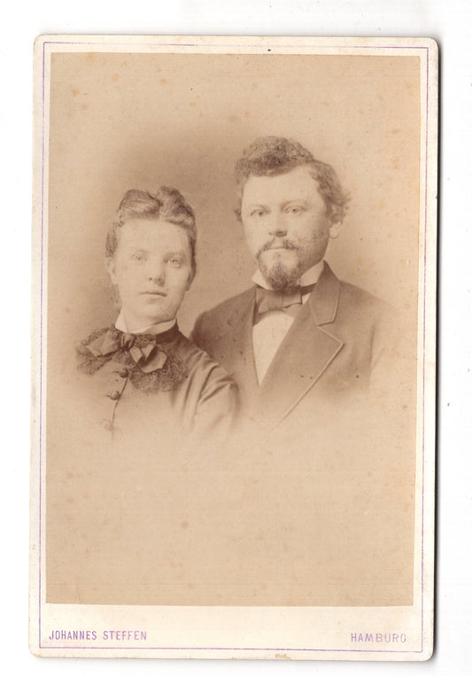 Fotografie Feines Paar - Hamburg 1870er / CAB X-33