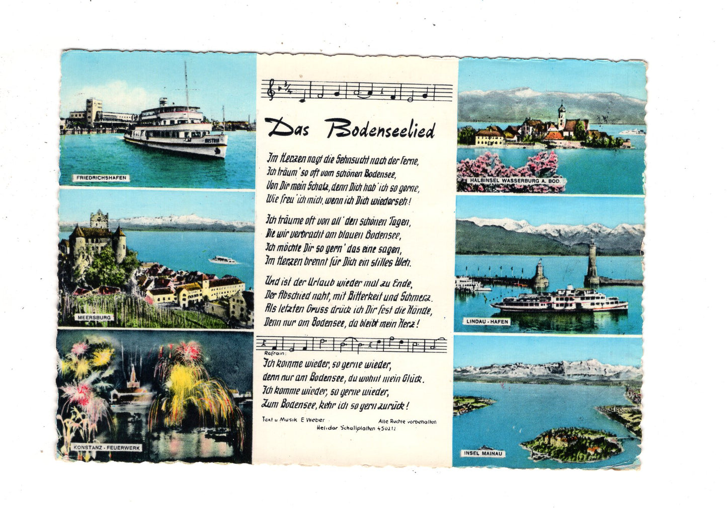 Ansichtskarte Bodensee / Das Bodenseelied / J1-63