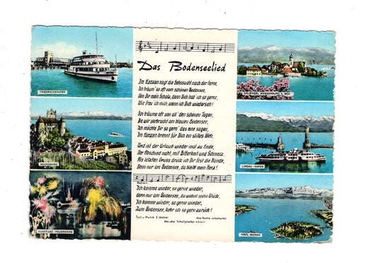 Ansichtskarte Bodensee / Das Bodenseelied / J1-63
