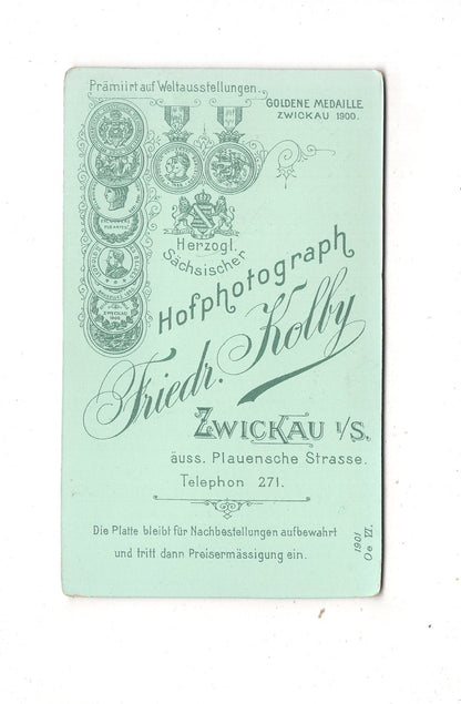 Fotografie Feiner Junge - Zwickau 1901 / CDV N1-06