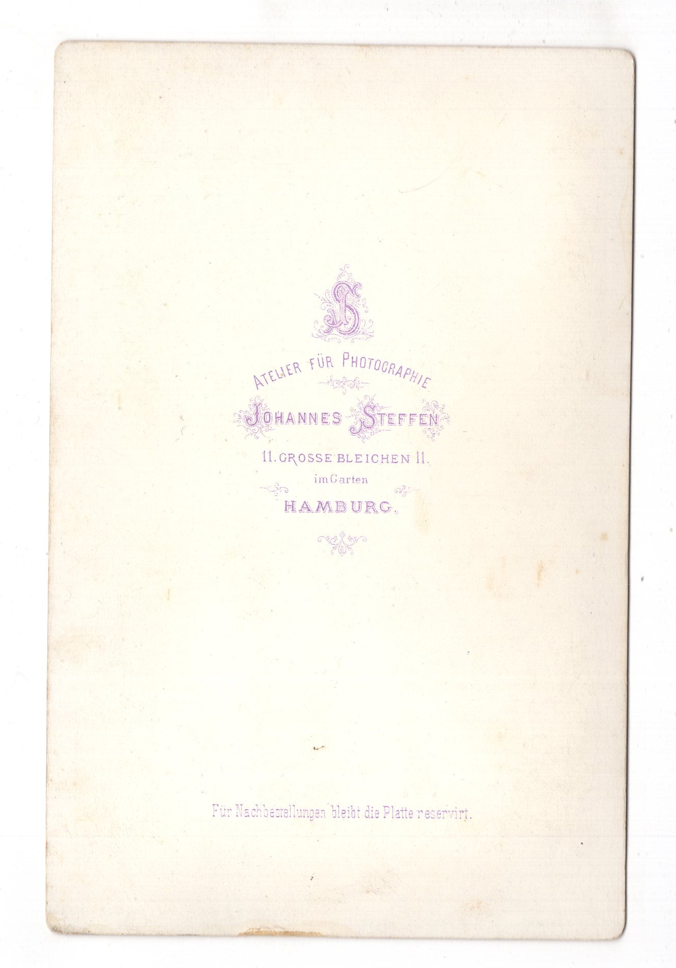 Fotografie Feines Paar - Hamburg 1870er / CAB X-33