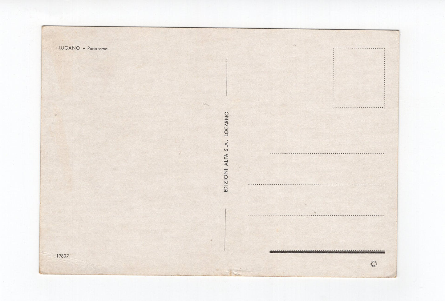 Ansichtskarte Lugano / Schweiz