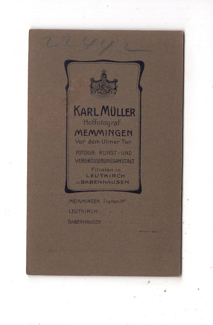Fotografie Feine Dame - Memmingen um 1910