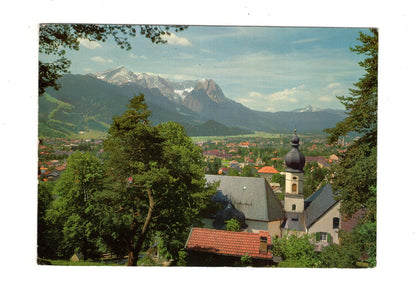 Ansichtskarte Blick von St. Anton auf Garmisch-Partenkirchen