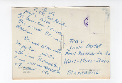 Ansichtskarte Barcelona / Plaza Real / Spanien