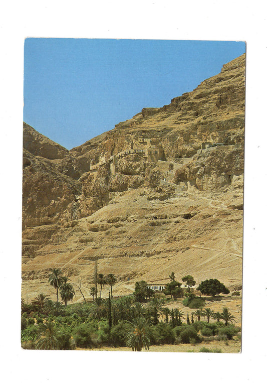 Ansichtskarte Berg der Versuchung am Jordantal bei Jericho / Palästina