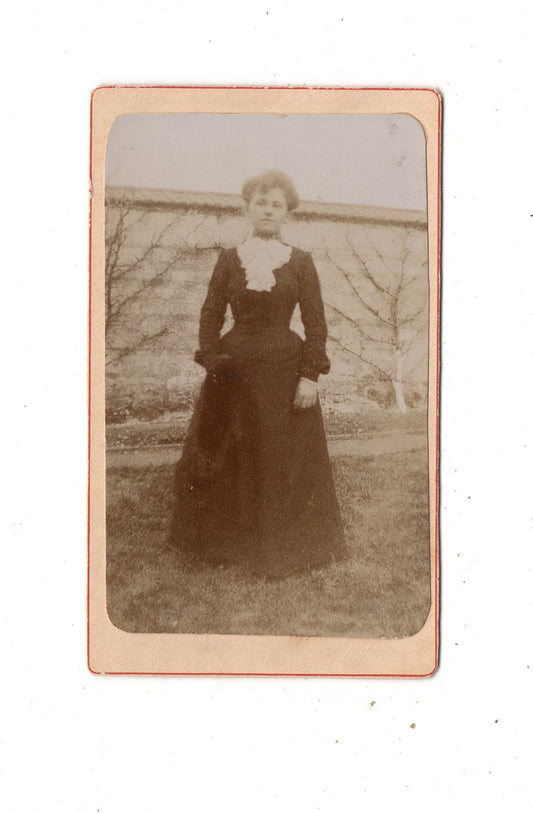 Fotografie Feine Dame / benannt - unbekannter Ort 1902