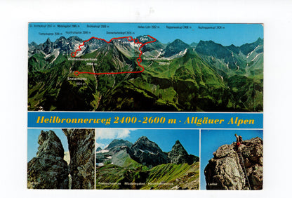 Ansichtskarte Heilbronner Weg / Allgäuer Alpen