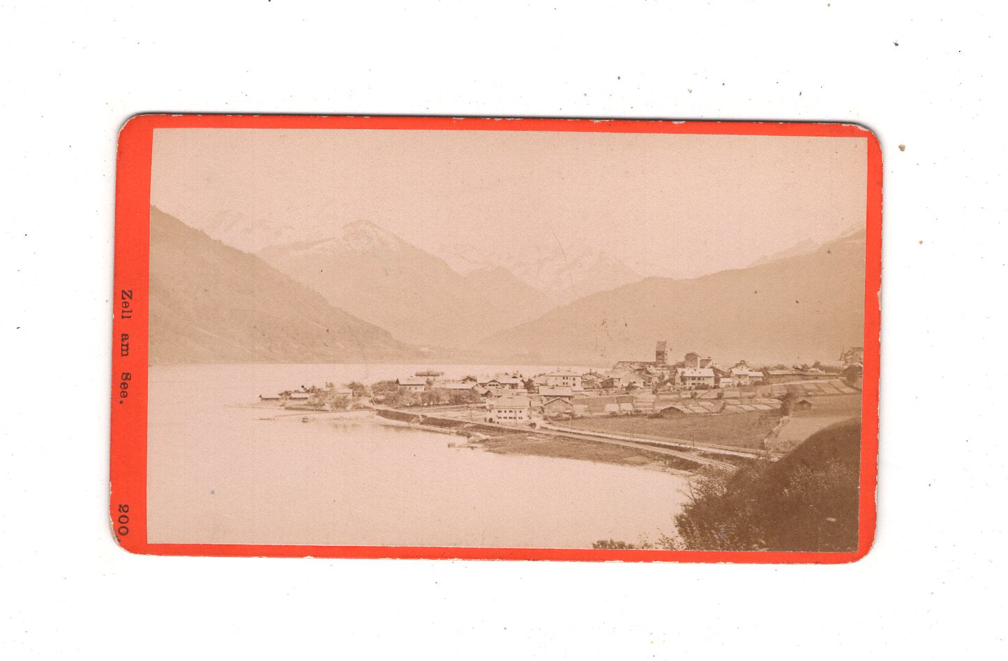 Fotografie Historische Ansicht von Zell am See - Österreich 1870er