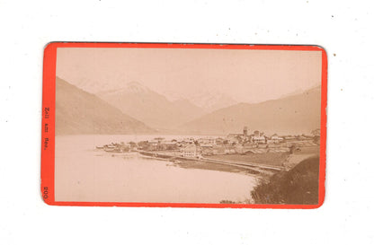 Fotografie Historische Ansicht von Zell am See - Österreich 1870er