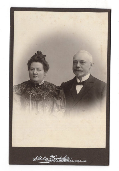 Fotografie Feines Paar - Hamburg 1900er / CAB X-33