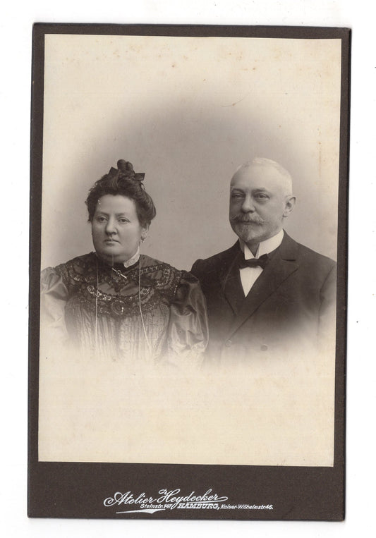 Fotografie Feines Paar - Hamburg 1900er / CAB X-33