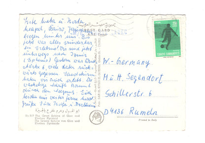 Ansichtskarte Gizeh / Sphinx und Khefren Pyramide / Ägypten