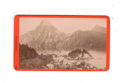 Fotografie Historische Ansicht von Traunkirchen - Österreich 1870er