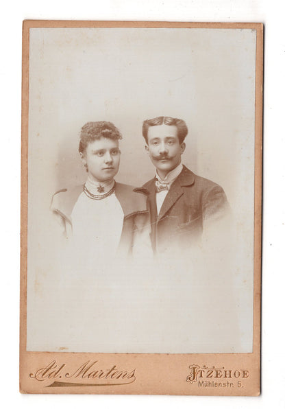 Fotografie Feines Paar - Itzehoe 1890er / CAB X-33