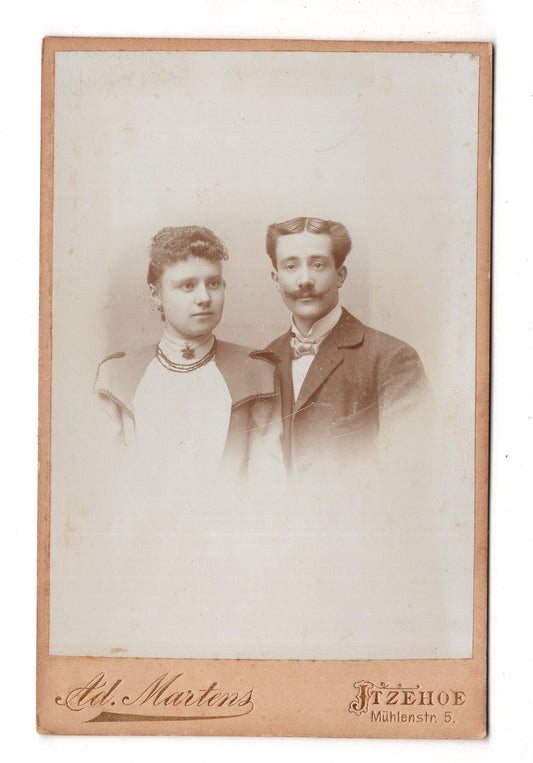 Fotografie Feines Paar - Itzehoe 1890er / CAB X-33
