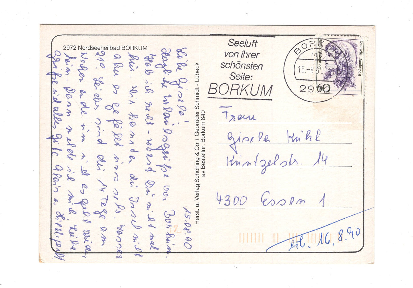 Ansichtskarte Nordseeheilbad Borkum