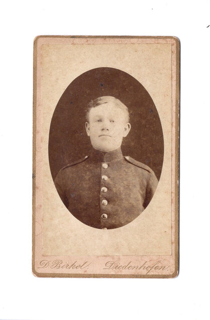 Fotografie Soldat - Diedenhofen 1880er