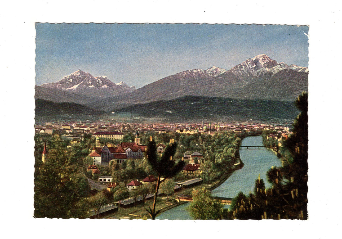 Ansichtskarte Innsbruck von Süden / Tirol / Österreich