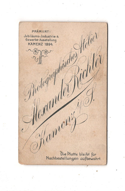 Fotografie Niedlicher kleiner Junge - Kamenz 1890er