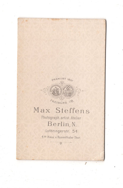 Fotografie Niedlicher kleiner Junge - Berlin 1890er / CDV M1-23