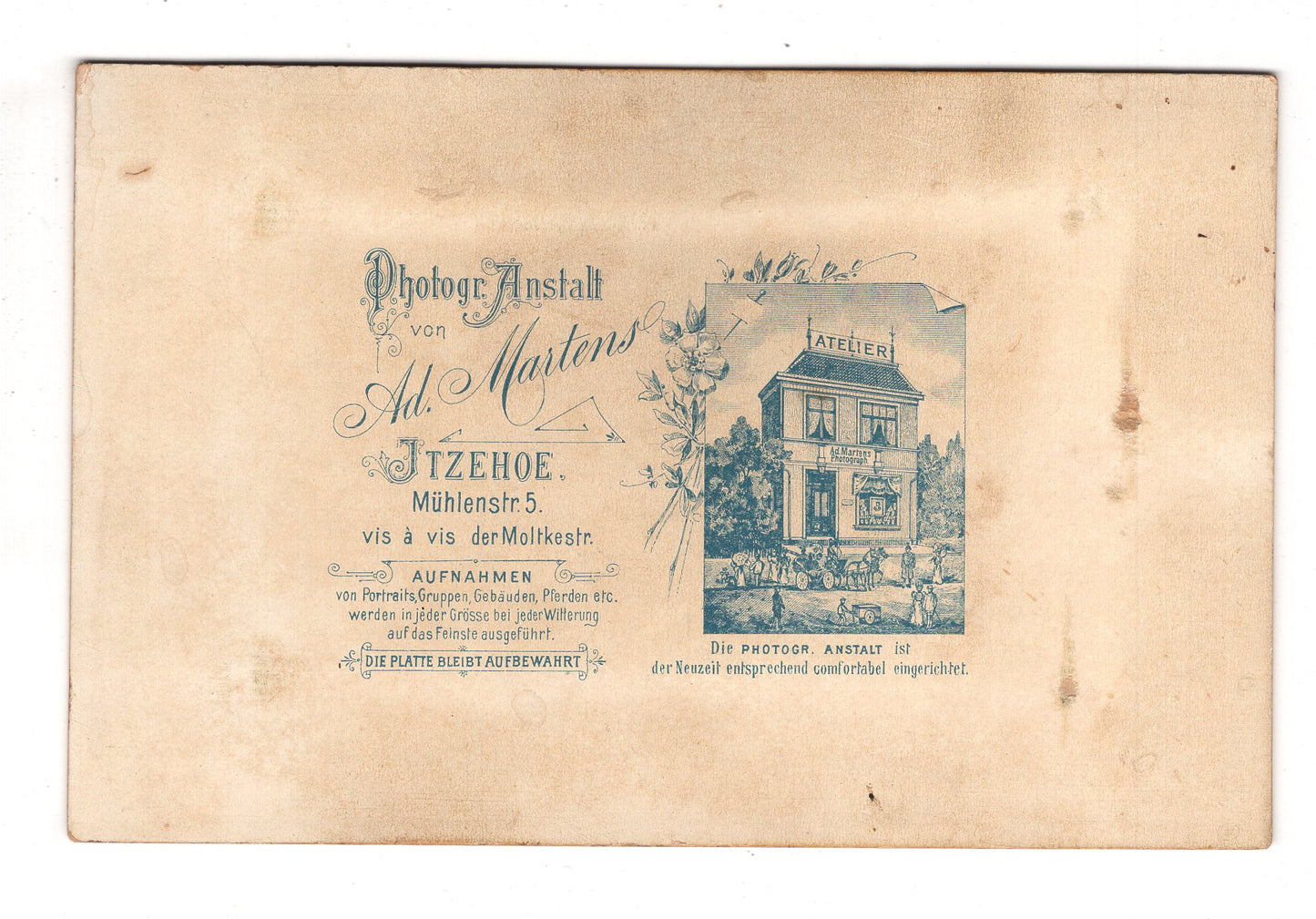 Fotografie Feines Paar - Itzehoe 1890er / CAB X-33