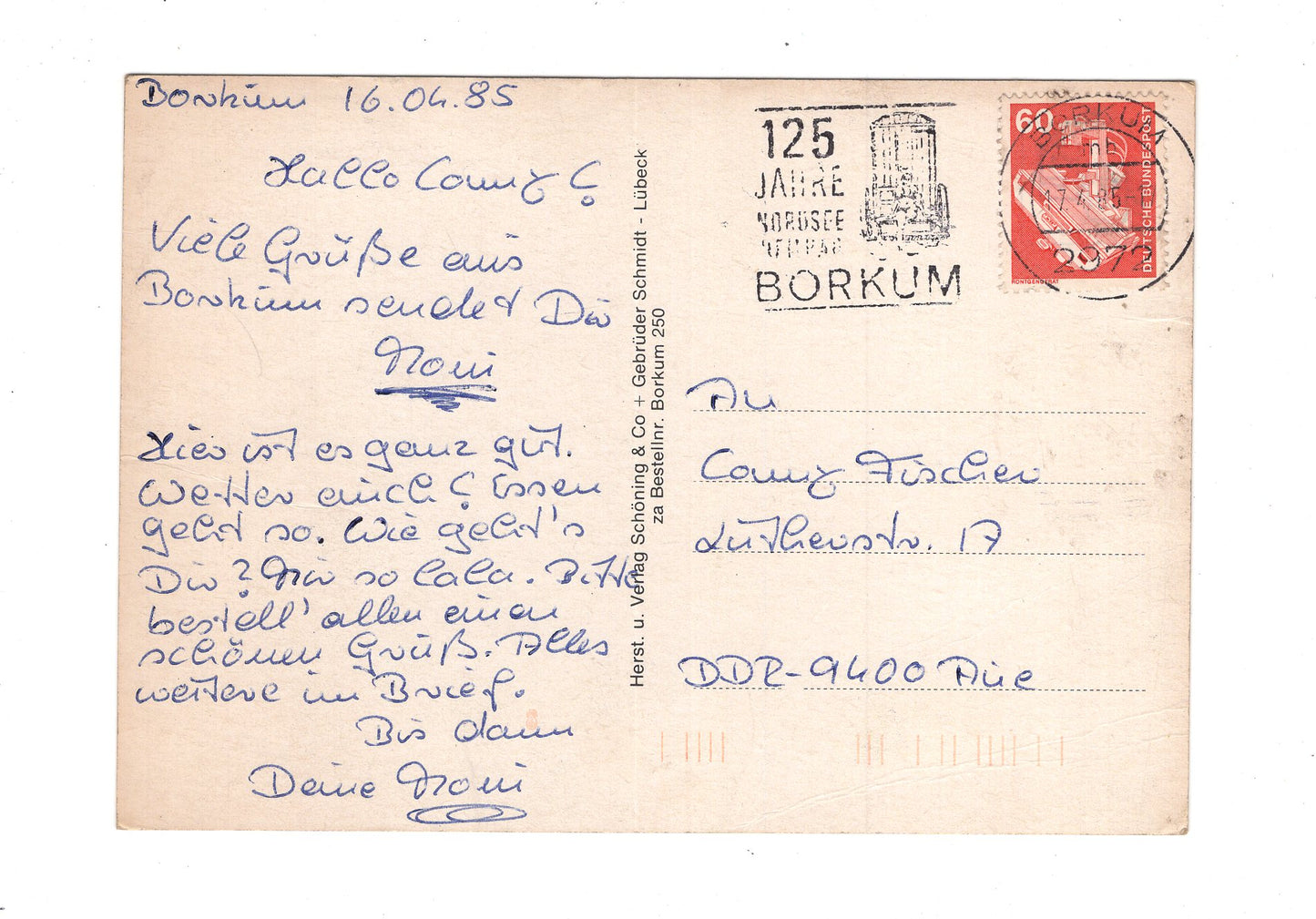 Ansichtskarte Nordseeheilbad Borkum