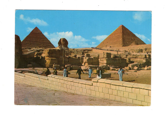 Ansichtskarte Gizeh / Sphinx und Pyramiden / Ägypten