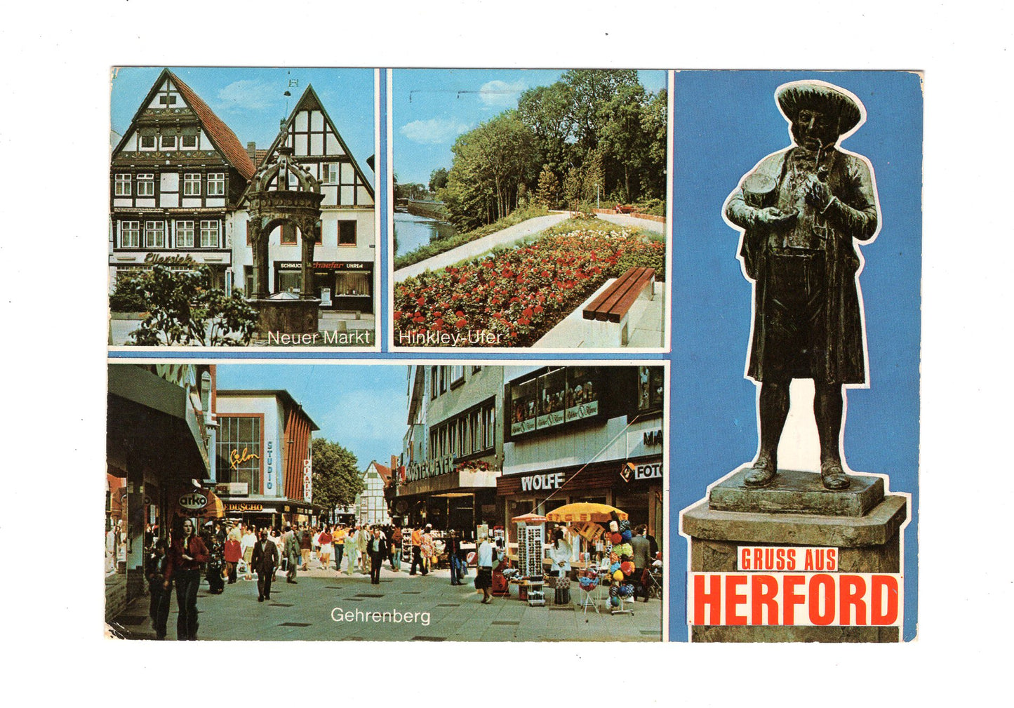 Ansichtskarte Herford / Gehrenberg / Neuer Markt +++