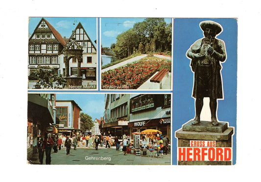 Ansichtskarte Herford / Gehrenberg / Neuer Markt +++