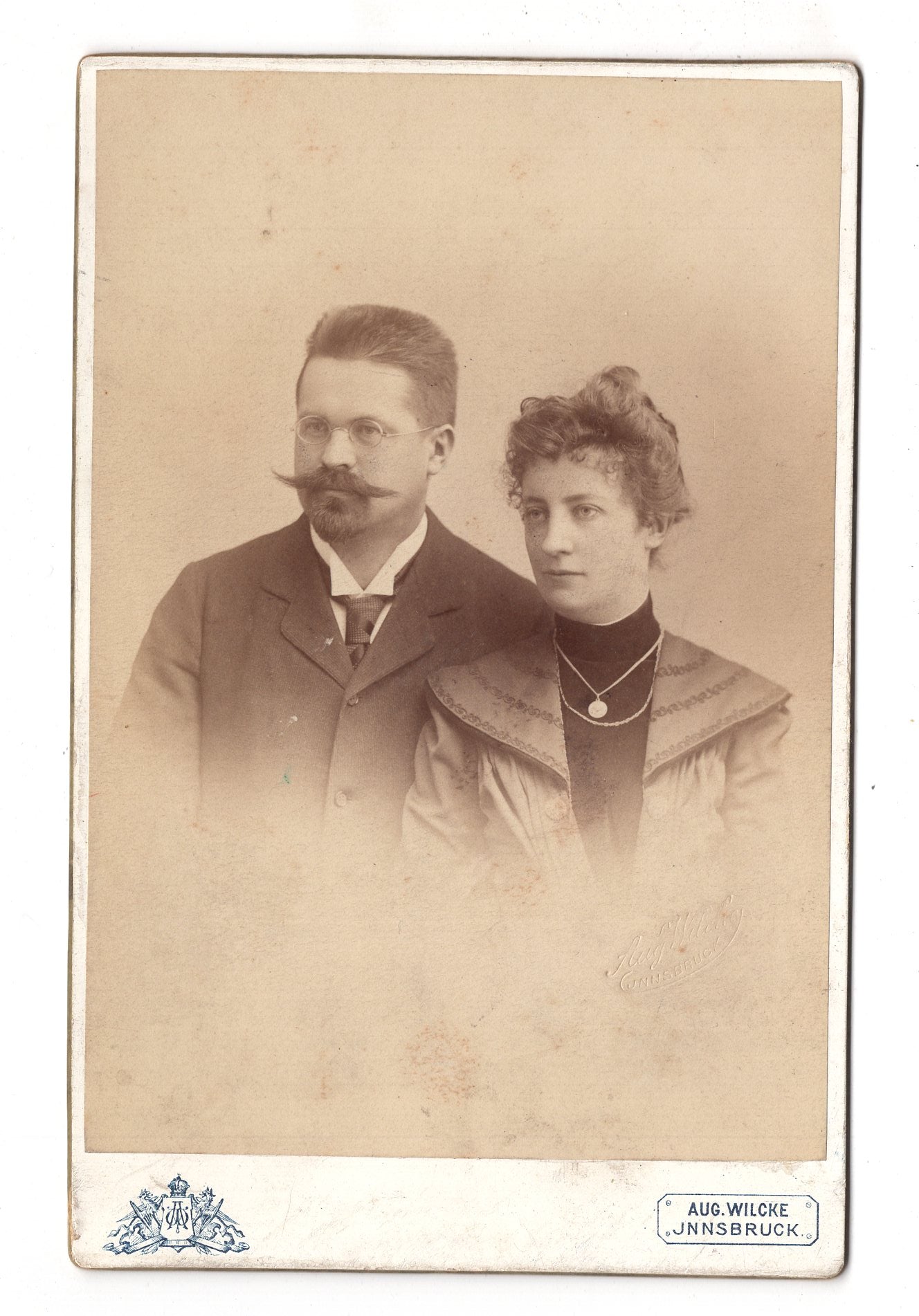 Fotografie Feines Paar - Innsbruck 1890er / CAB X-33