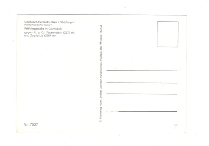 Ansichtskarte Garmisch-Partenkirchen / Oberbayern / Frühlingstraße  / G1-56