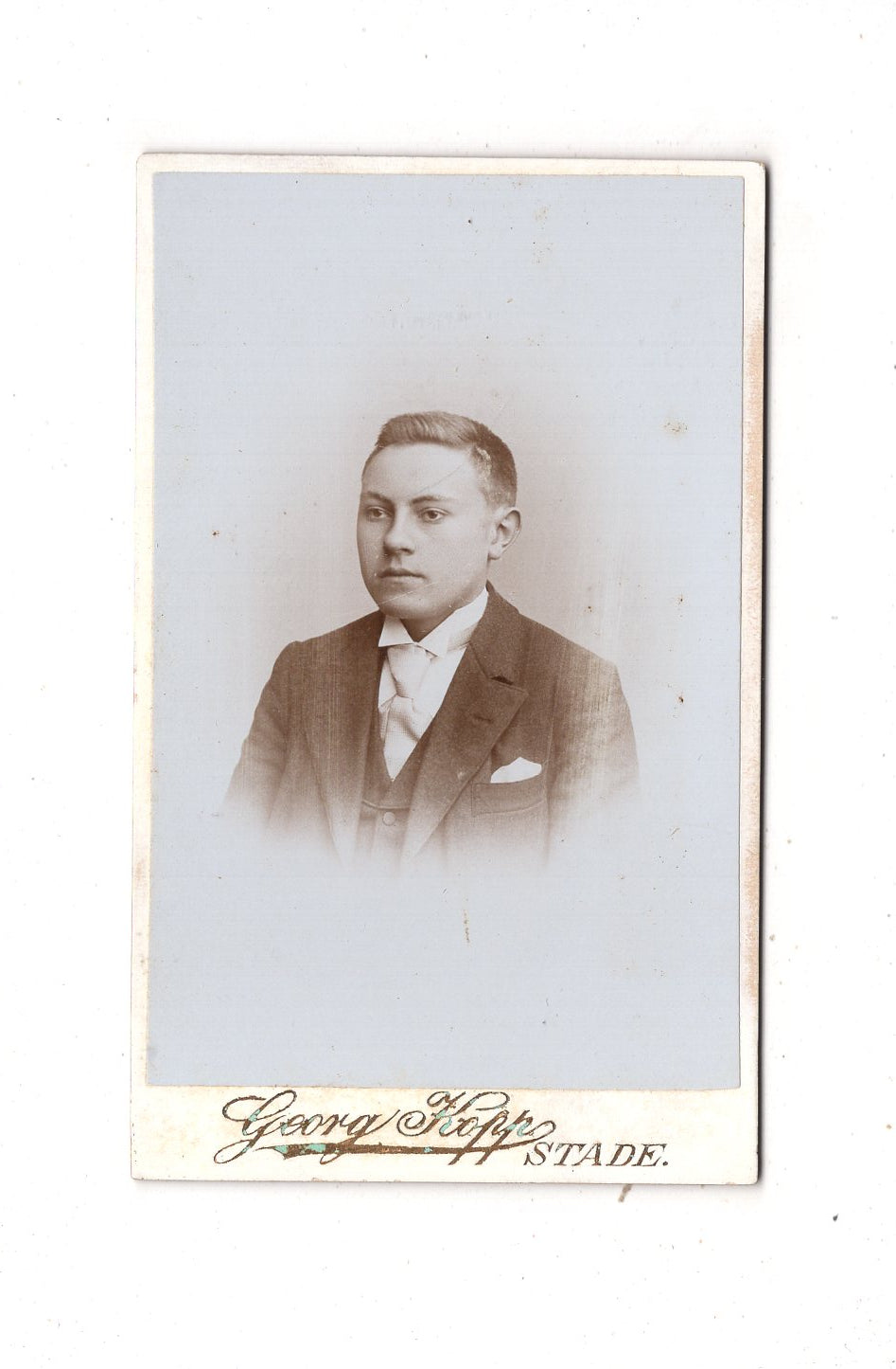 Fotografie Feiner Junge - Stade 1890er / CDV N1-06