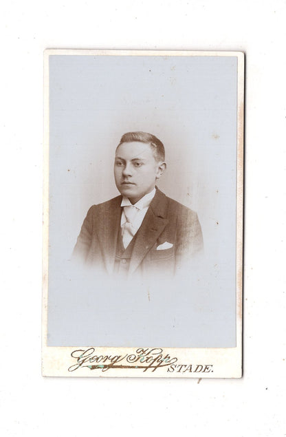 Fotografie Feiner Junge - Stade 1890er / CDV N1-06