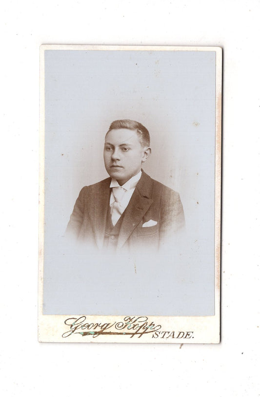 Fotografie Feiner Junge - Stade 1890er / CDV N1-06