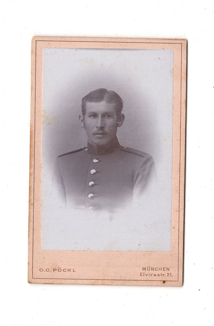 Fotografie Soldat - München 1890er / CDV M1-03