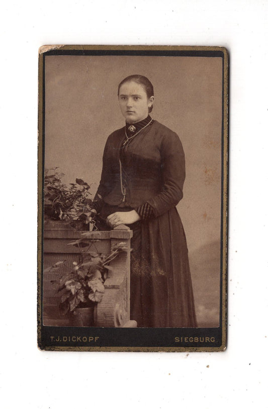 Fotografie Feine Dame - Siegburg 1880er