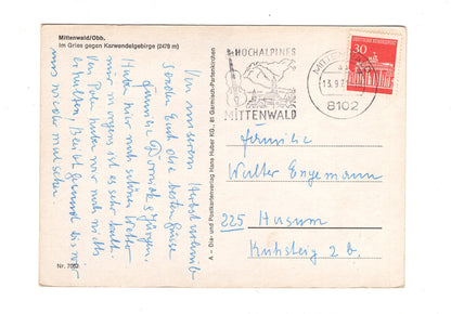 Ansichtskarte Mittenwald / Oberbayern / Im Gries  / G1-56