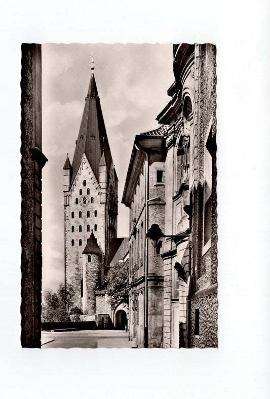 Ansichtskarte Paderborn / Dom blick aus der Grube