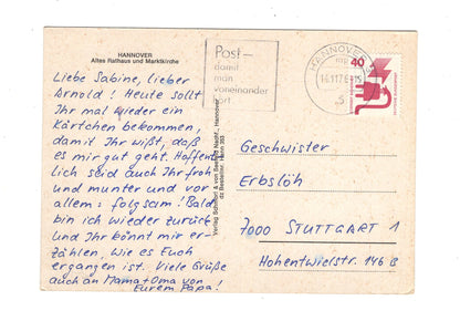 Ansichtskarte Hannover / Altes Rathaus und Marktkirche